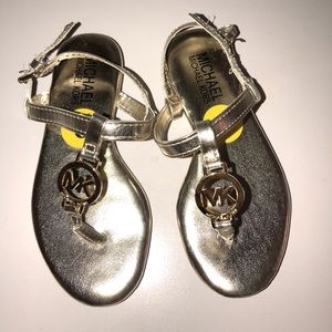 Michael Kors Toddler Gold Sandal Style Lil Mandy