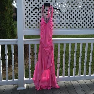Pink formal gown