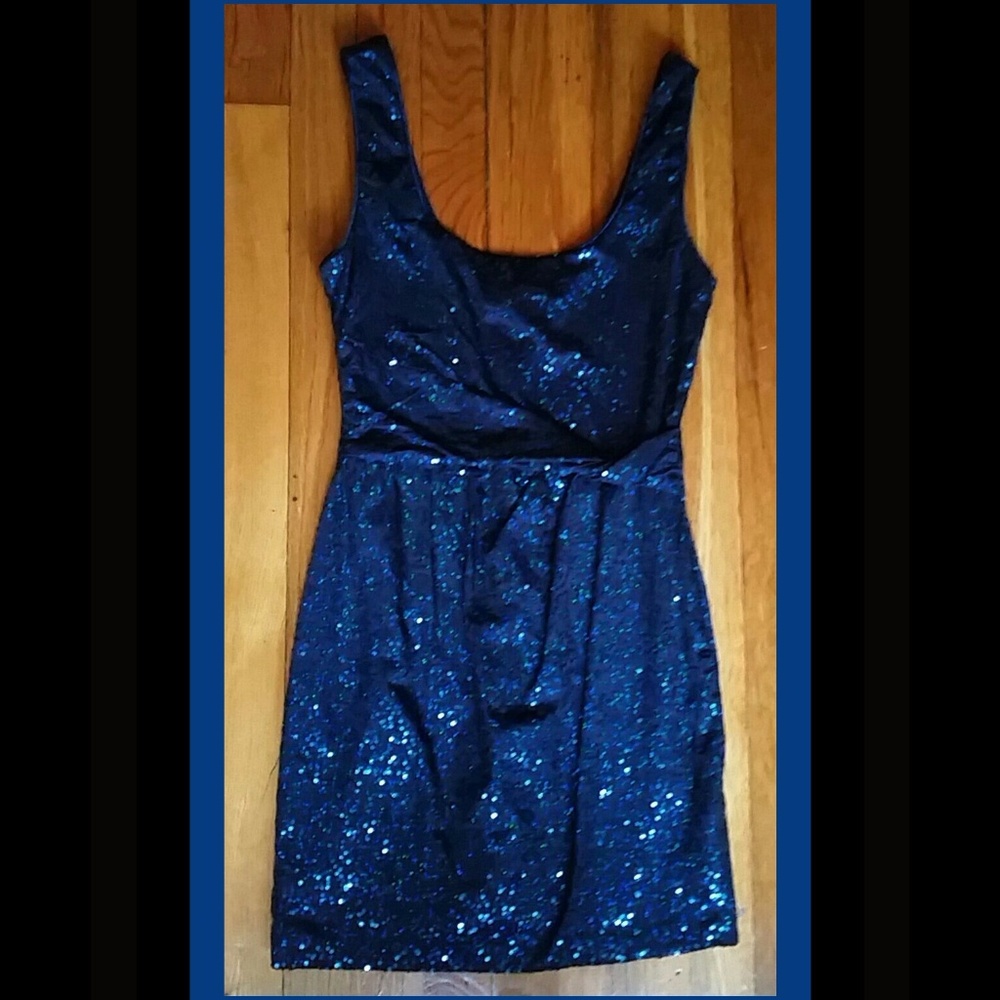 Love Reign Blue Sequin Dress