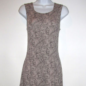 Dakini Leaf Print Keyhole Athletic Yoga Knit Dress