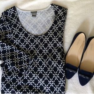 Ann Taylor printed dress xs