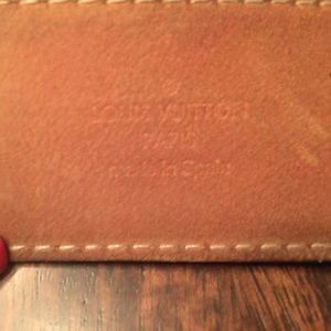 Authentic lv belt