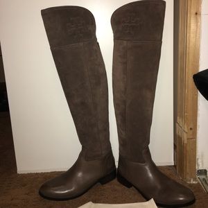 Tory Burch over the knee riding boots