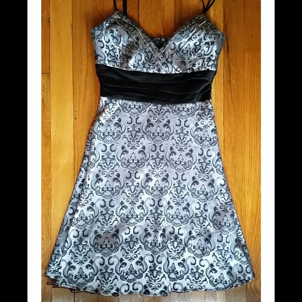 Silver and Black Embroidered by Speechless
