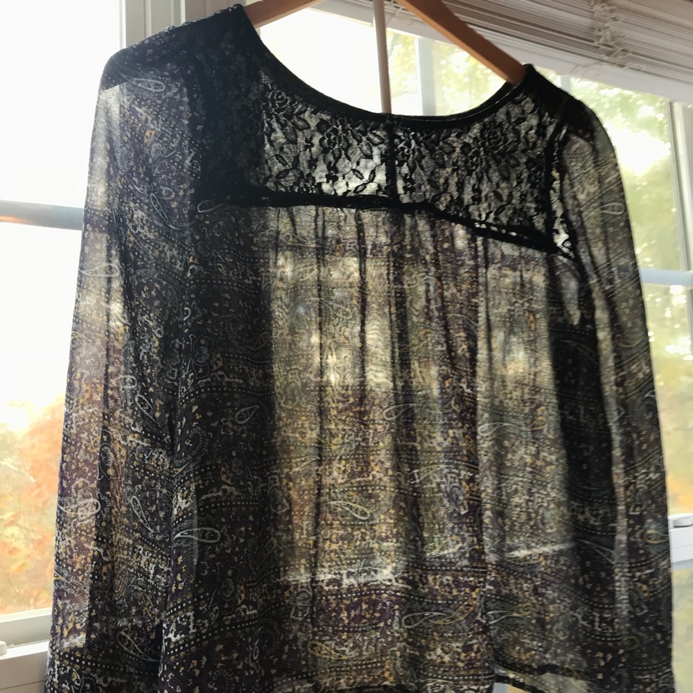 Paisley Peasant Blouse