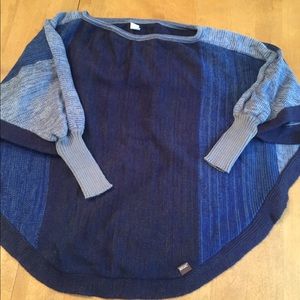 Muk Luks navy poncho