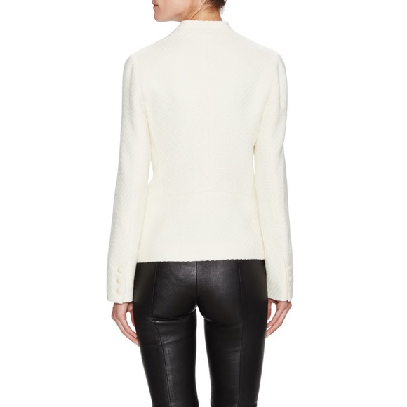 sold▪️vince wool-blend boucle military jacket - Picture 2 of 8