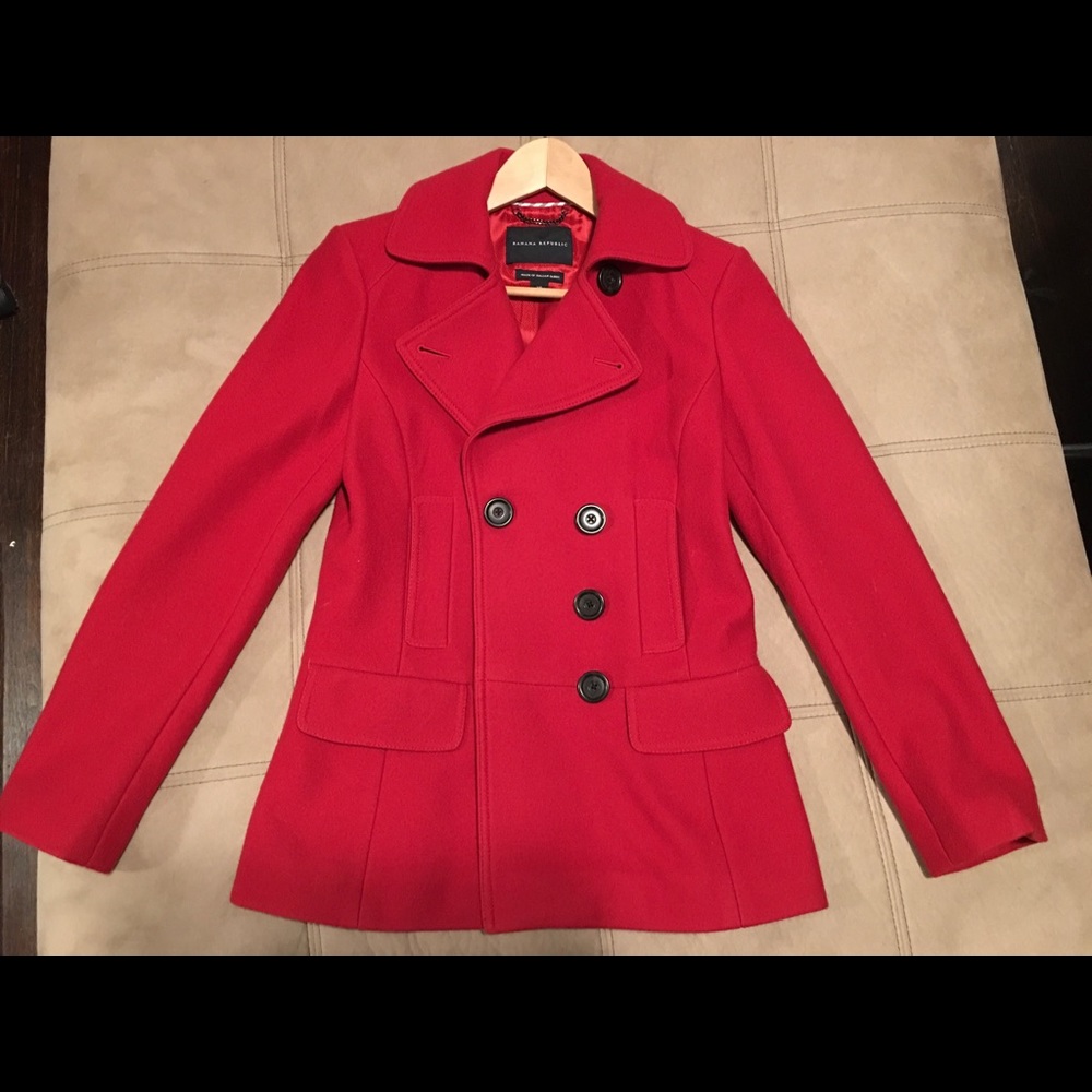 Banana Republic Wool Blended Peacoat