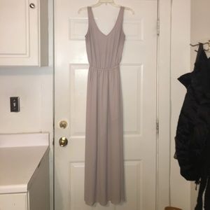 Cream colored light weight bridesmaid dress