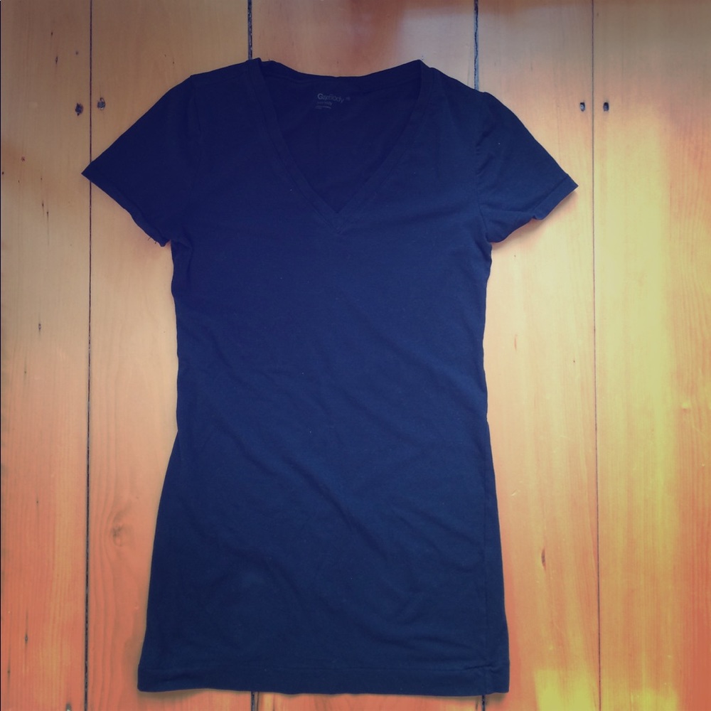 Super soft plain black tee