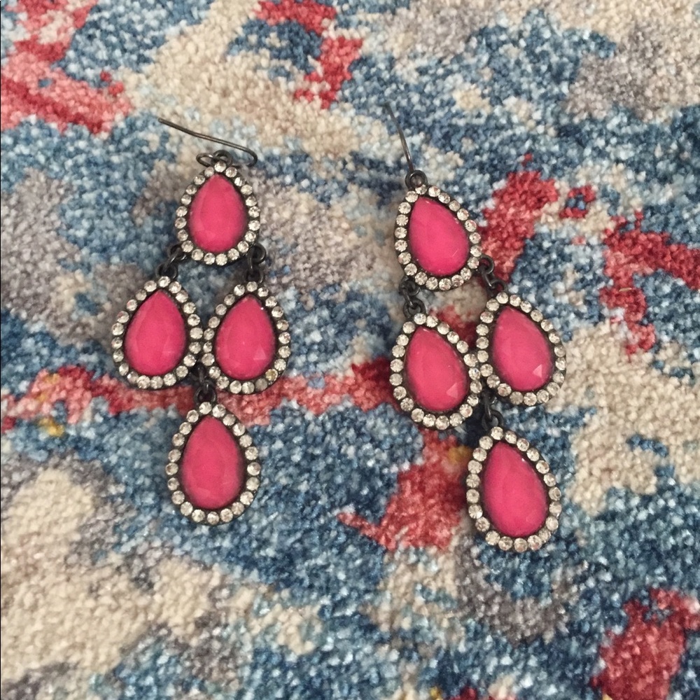 Cute pink Anthropologie earrings.