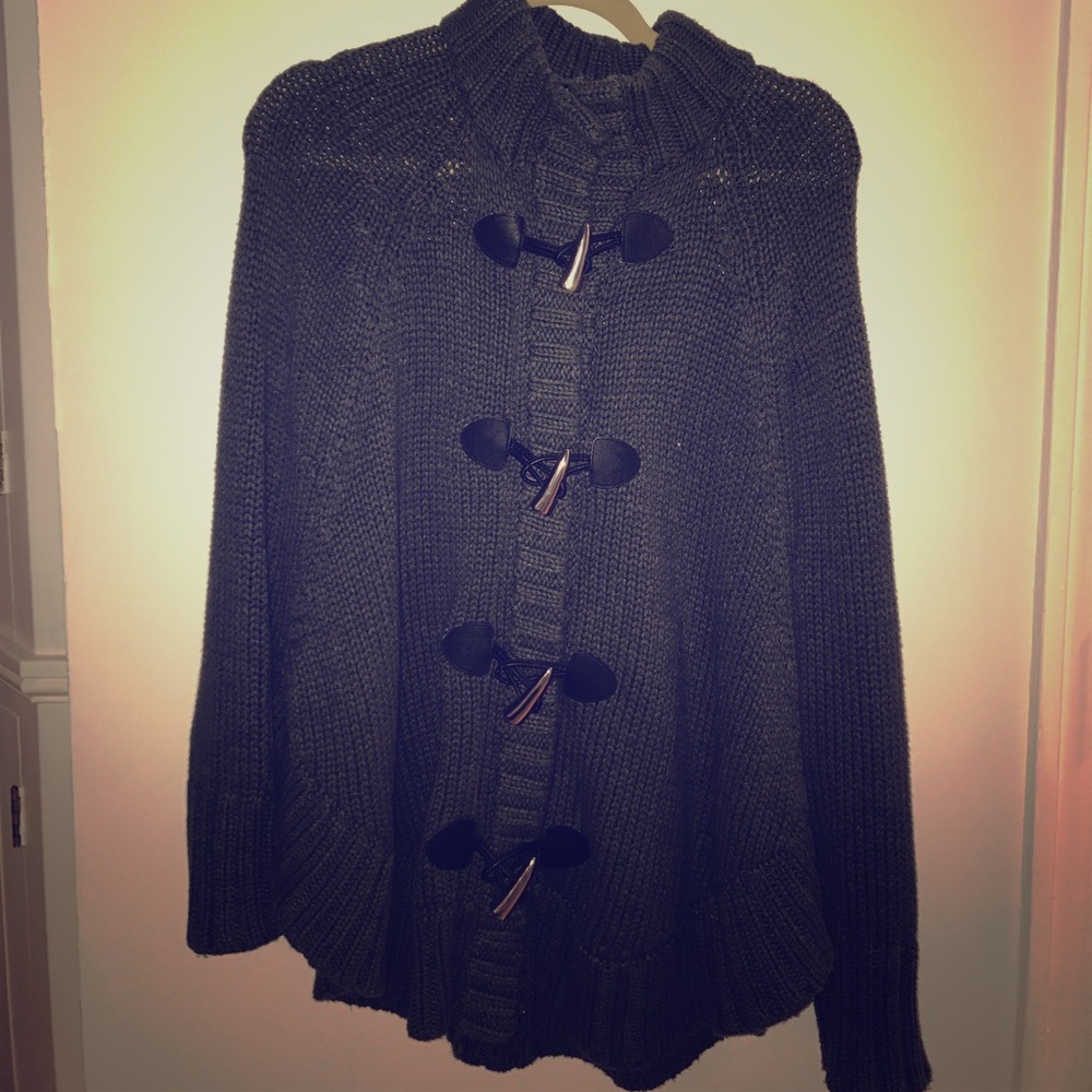 Michael Kors Gray Sweater/ Cape