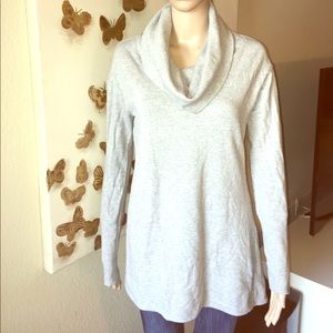 Sweater shirt with neck scarf