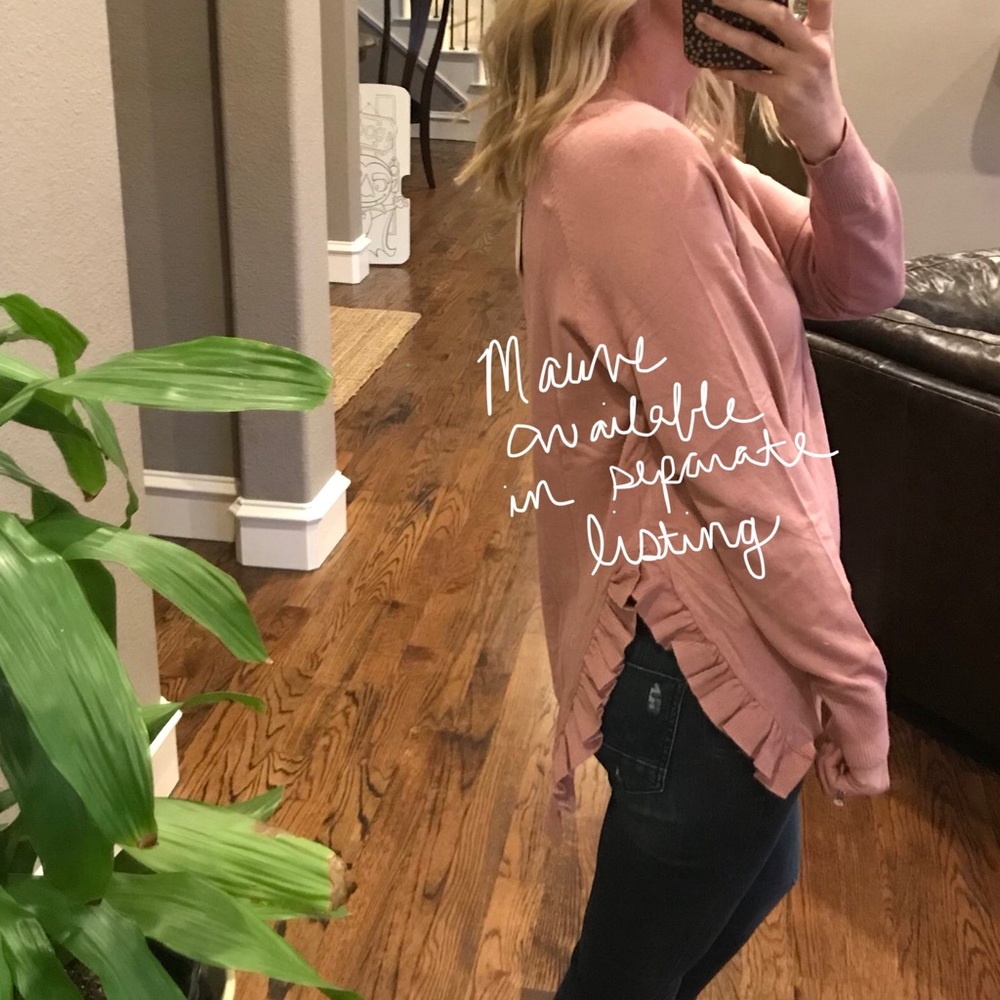 ⭐️1M left! Long Sleeve Tunic Sweater Split Side - Picture 4 of 4