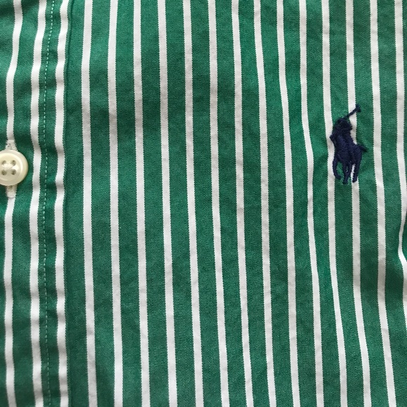 Polo Button Down Striped Men’s - Picture 2 of 5