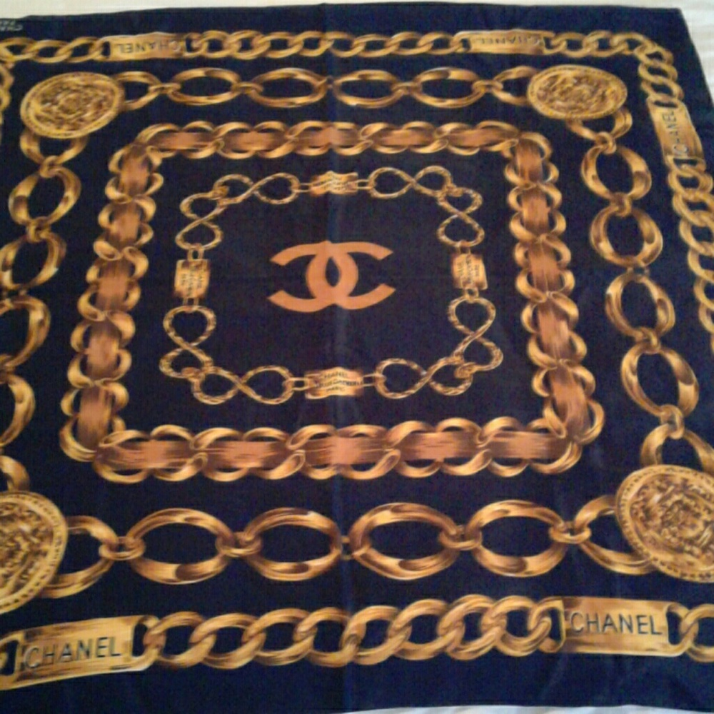 Vintage Chanel Silk Scarf