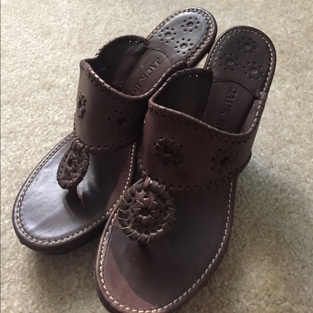 Brand New Jack Rodgers Platform Sandals Size 7