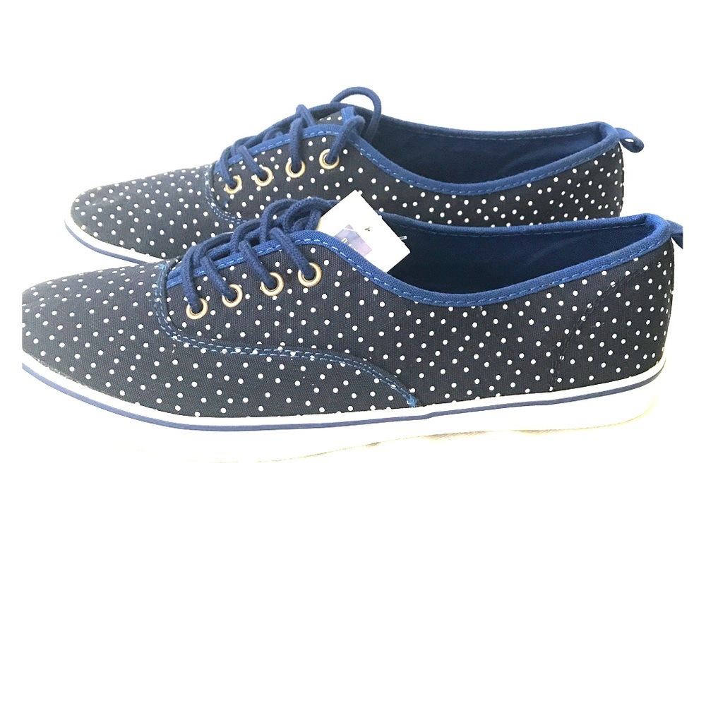 GAP Blue & Whitr Polka Dot Sneakers NWT