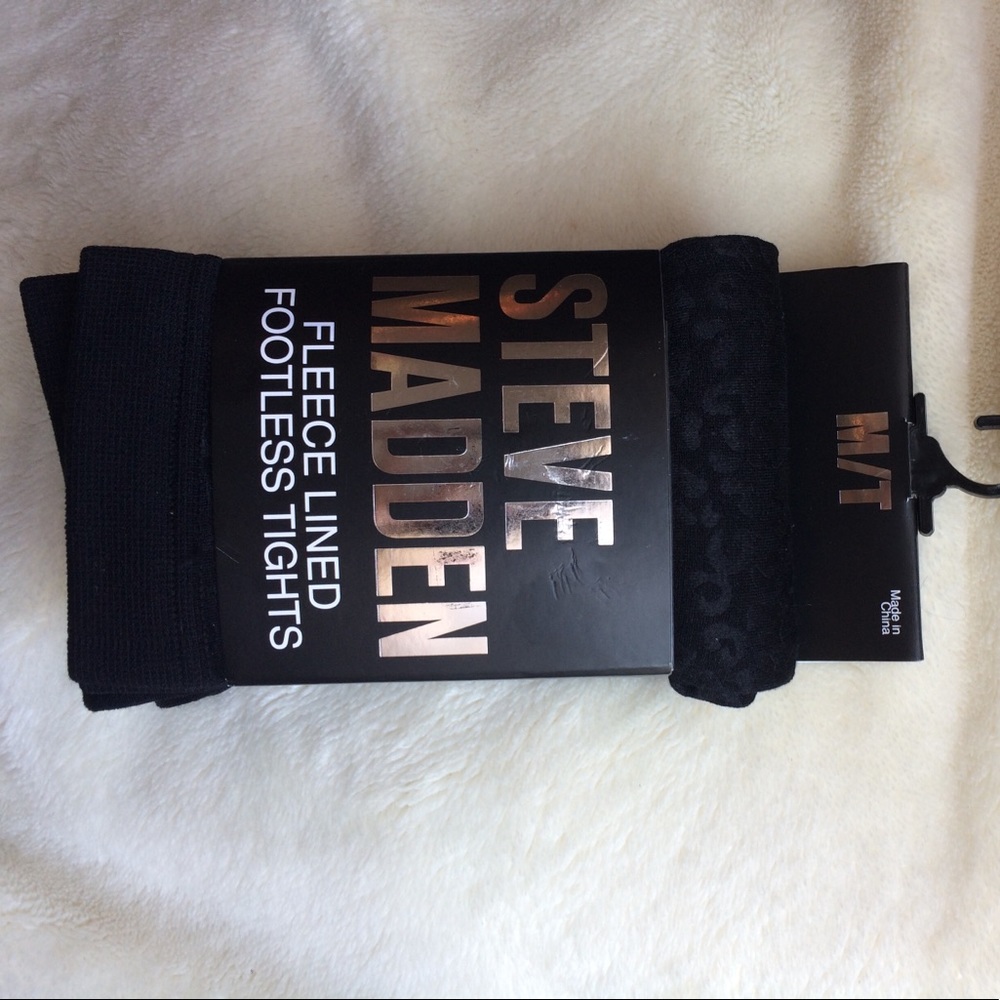 Brand new Steve Madden fleece-lined tights