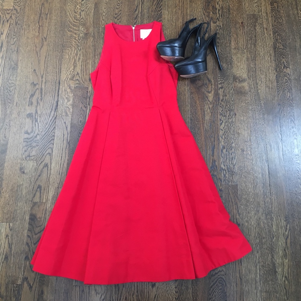 Red Kate Spade cocktail dress sz 2