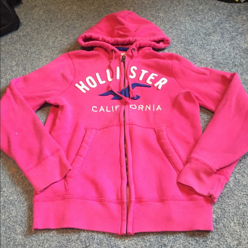 Hollister zip up hoodie size medium