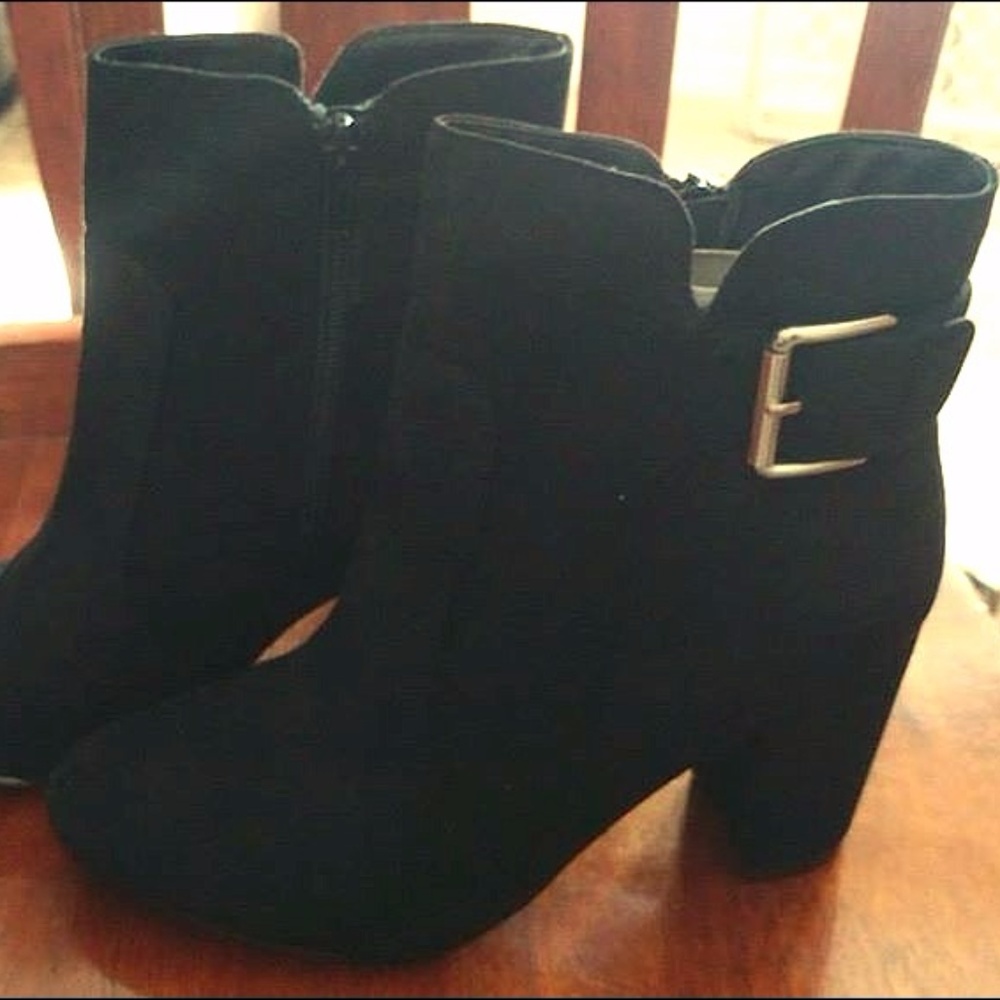 Diba Brodie Faux Suede Buckle Bootie