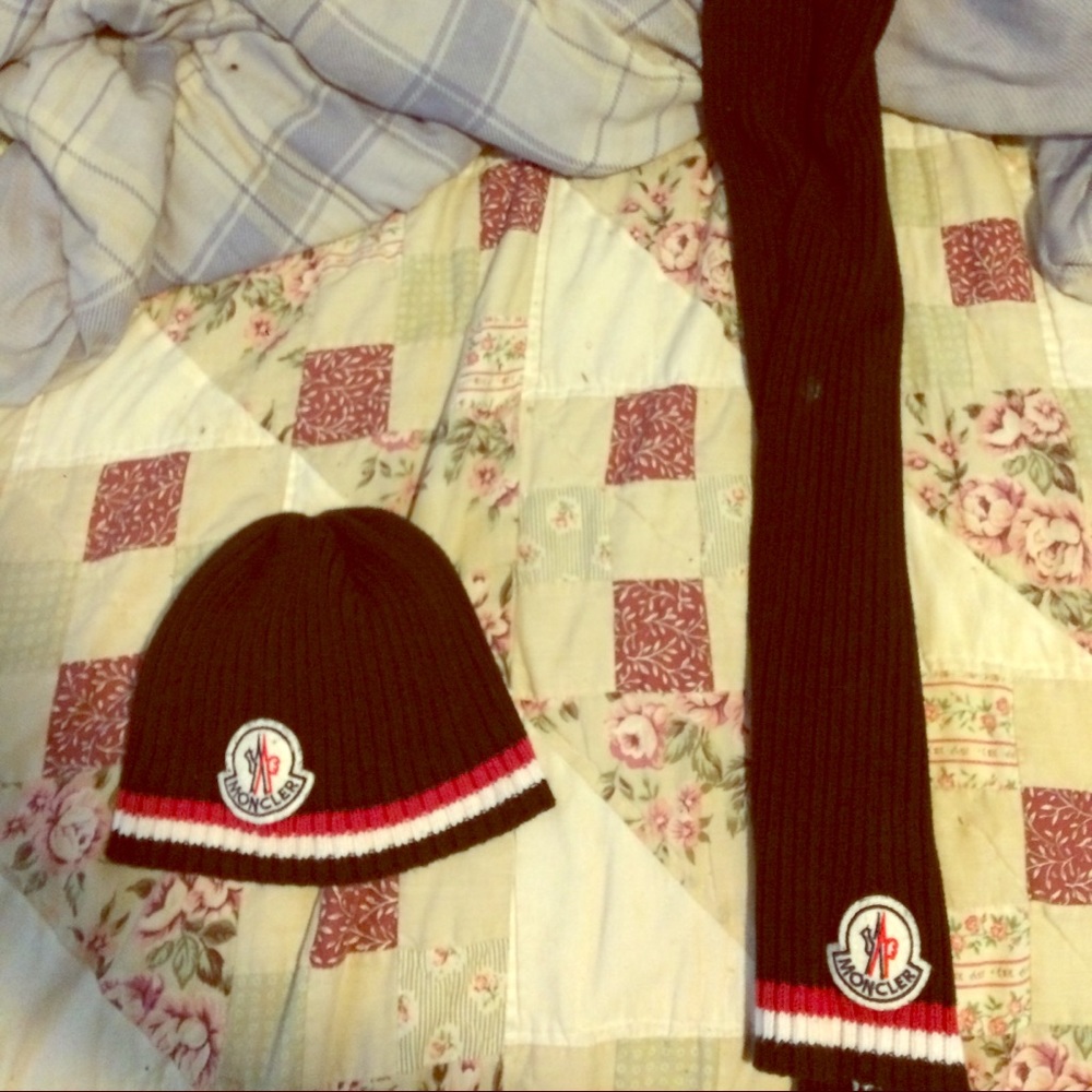Monclear hat and scarf