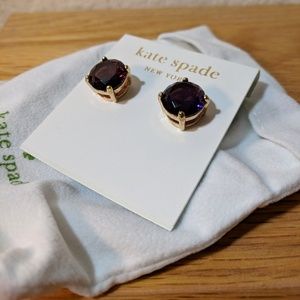 NWT Kate Spade Purple Gumdrop Earrings