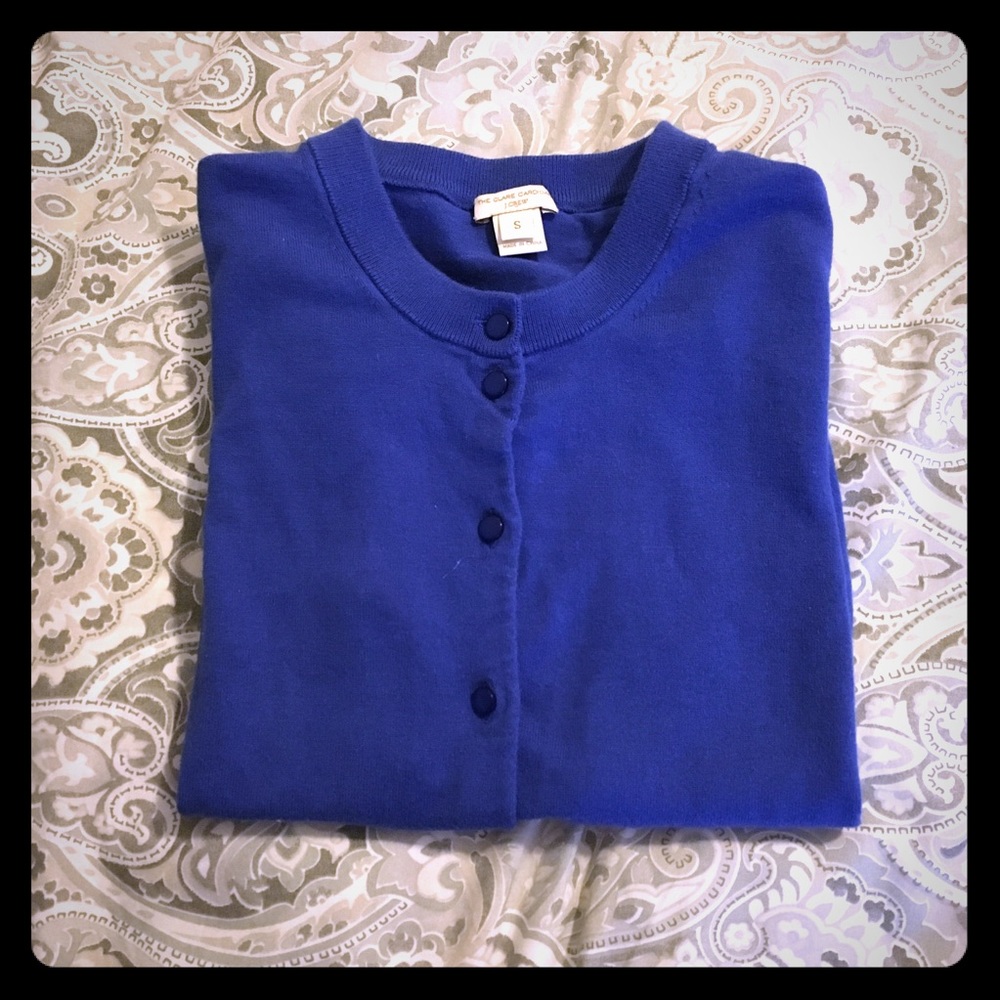 Blue J. Crew cardigan, “The Clare”