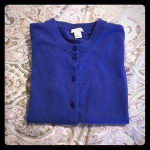 Blue J. Crew cardigan, “The Clare”
