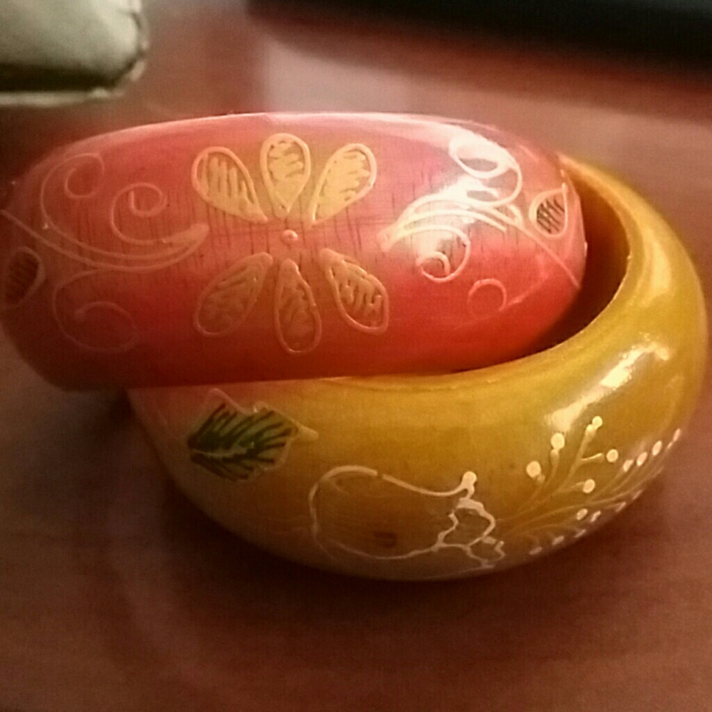 2 handmade bracelets