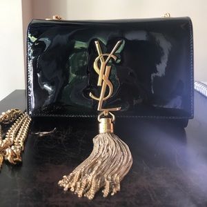 Authentic Small SL Monogram Black Patent Leather