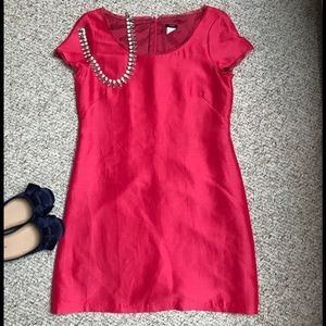 Silk JCrew Hot Pink Dress