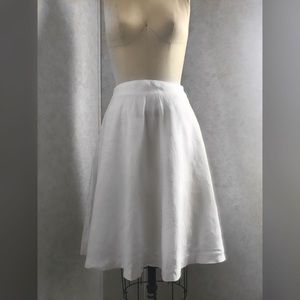 Banana Republic White Linen Skirt