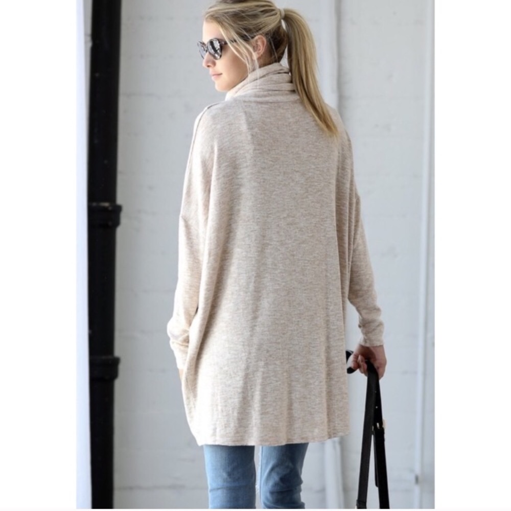 ‼️NEW ARRIVAL‼️ Oatmeal Layered Turtle Neck Tunic