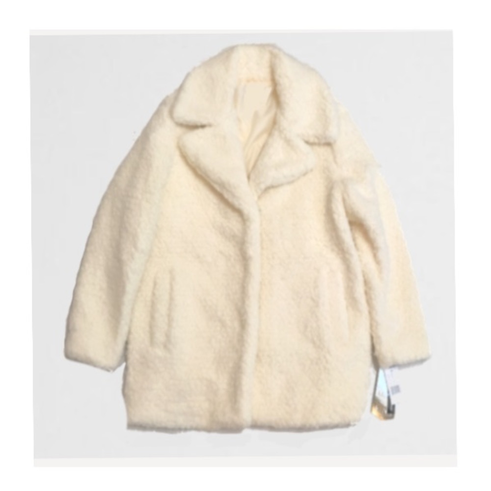 🎉HP🎉 Plush Faux Fur Collared COAT Jacket - Picture 7 of 7