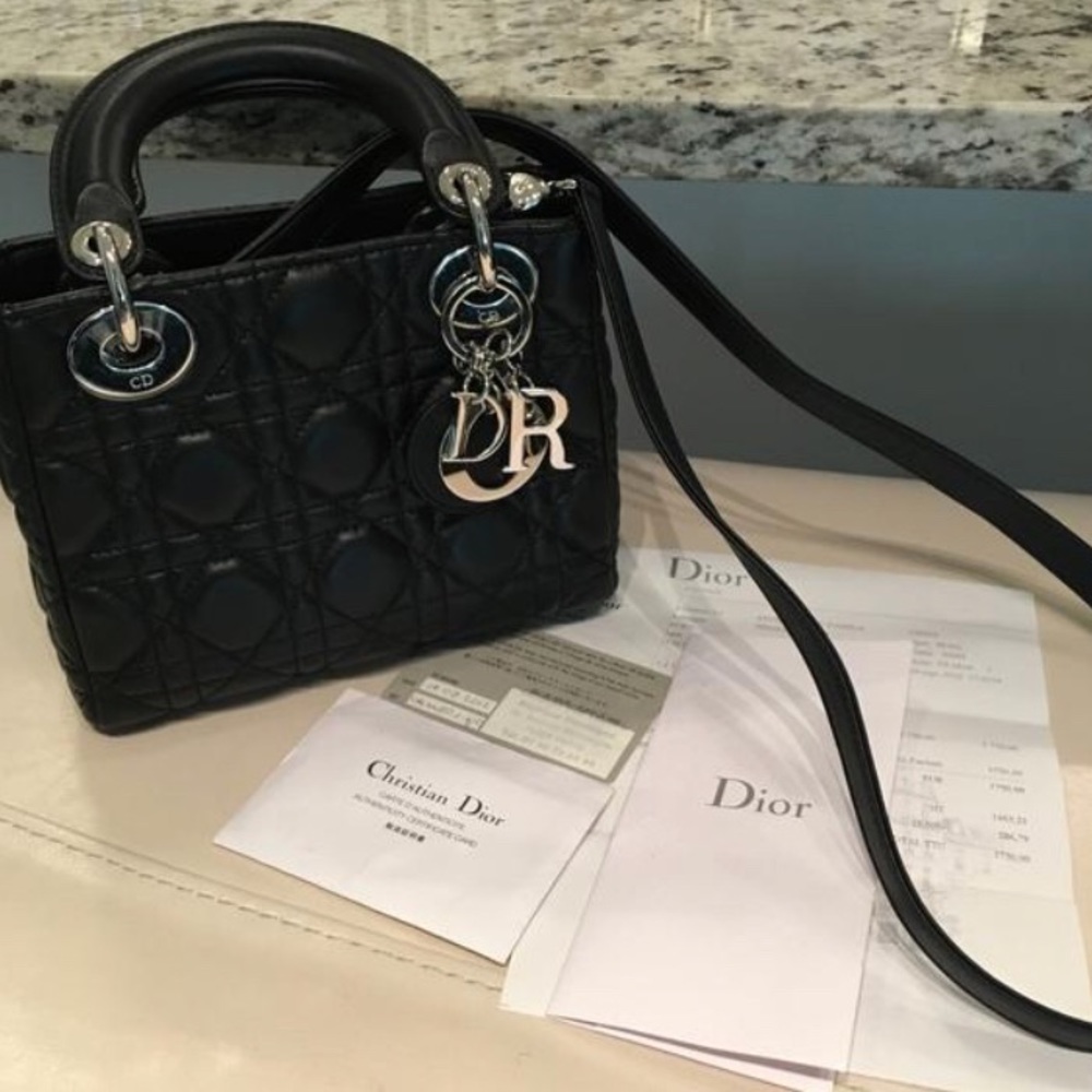 Lady Dior Mini Black Lambskin