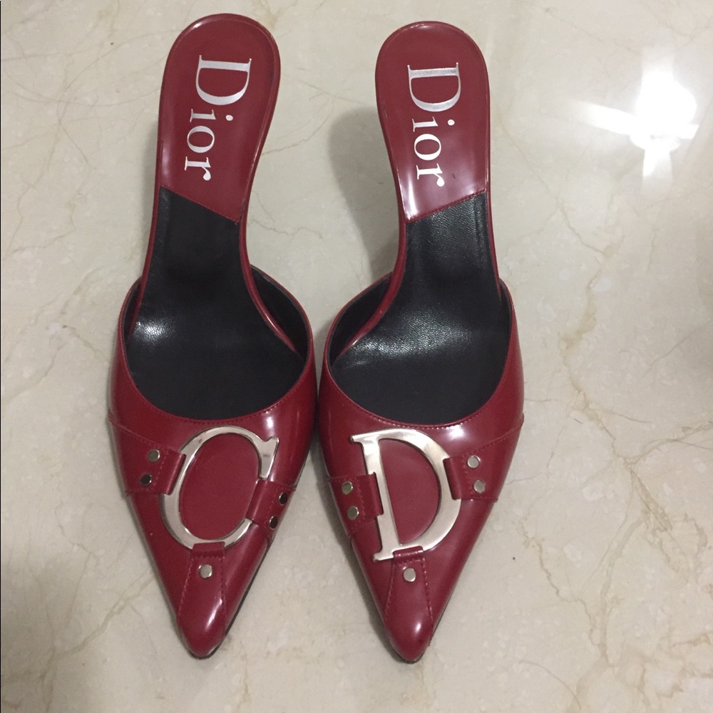 Christian Dior Diva Mule Slides-Authentic
