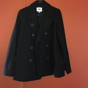 Old Navy Classic Black Pea Coat