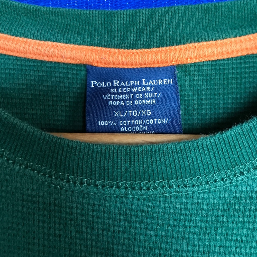 SALEPolo Thermal Waffle Knit Long Sleeve Tee Men’s - Picture 4 of 5