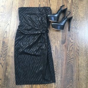 Black zebra print Rachel Roy dress sz small