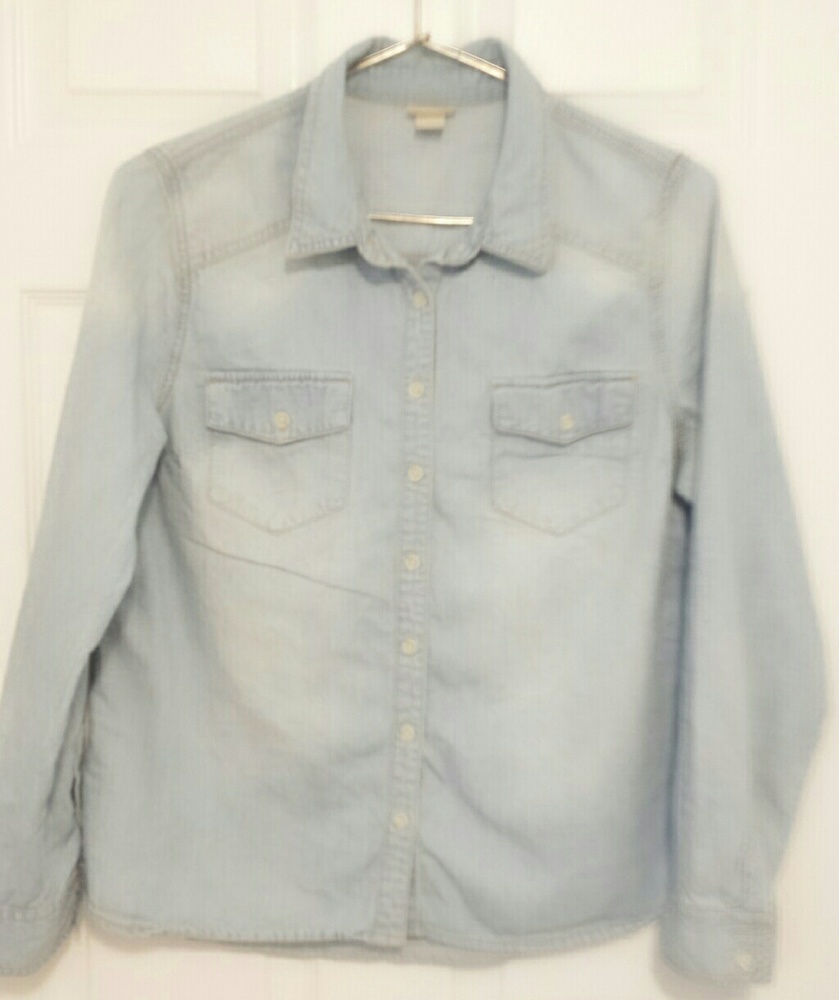 Jean button down shirt denim