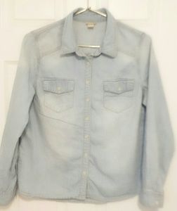 Jean button down shirt denim