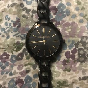 MK Michael Kors Slim Runway Black Watch