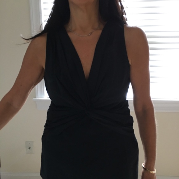 DKNY deep plunge neck top - Picture 2 of 5