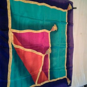 Vintage Ellen Tracy silk scarf