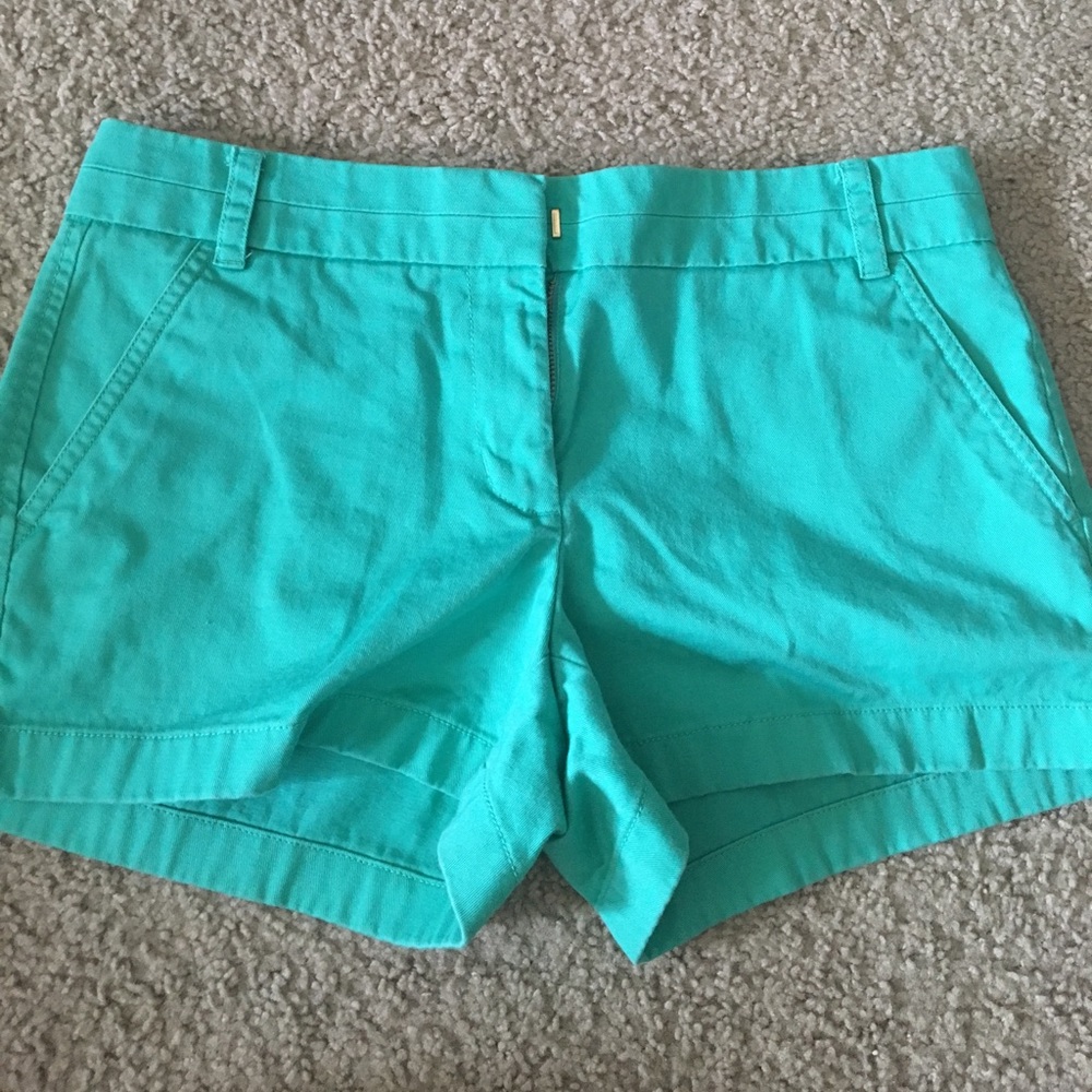Teal J.Crew 3” Chino Short