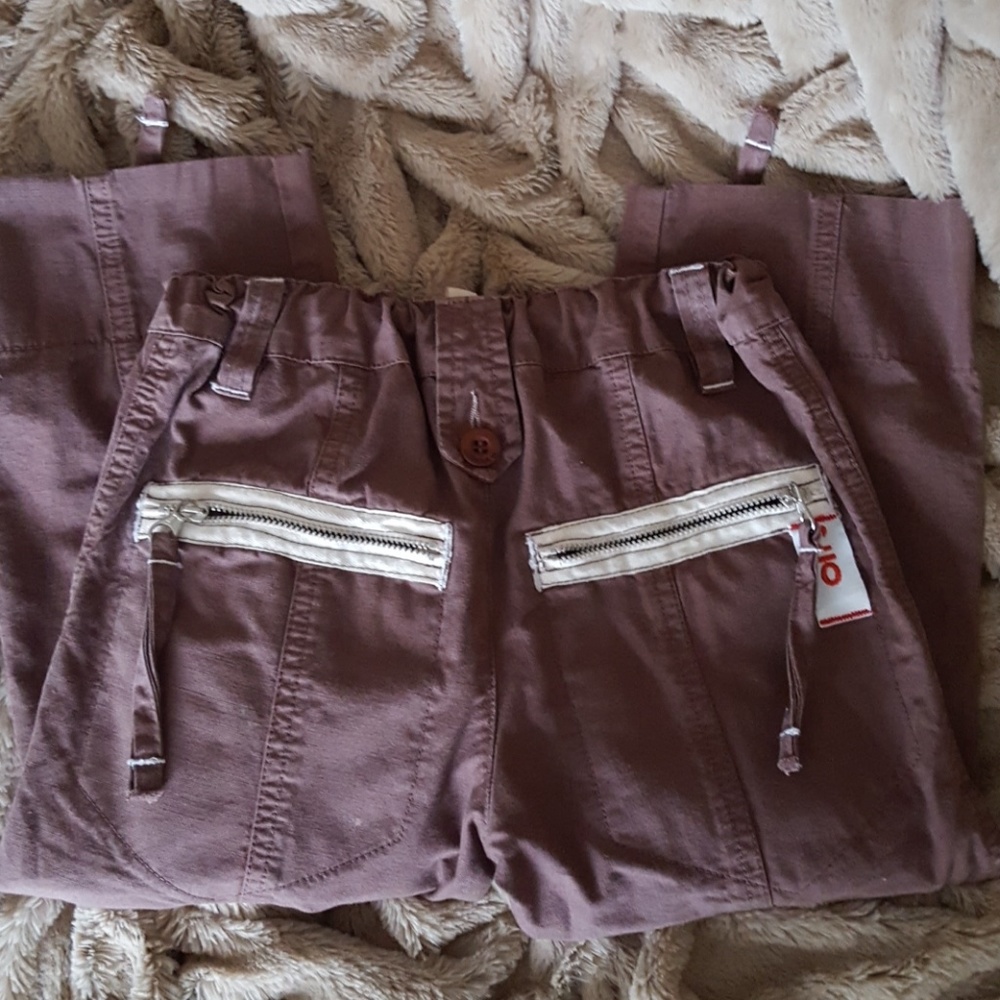 Lorena'O Girls Multi Zipper Crop Pant
