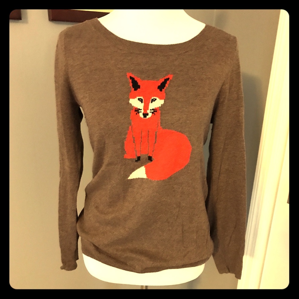 Old Navy fox sweater