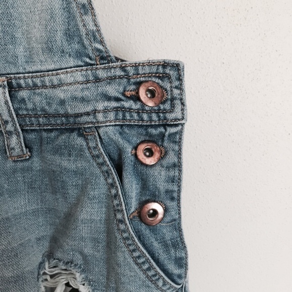 Forever 21 | Distressed Overalls - Picture 3 of 6